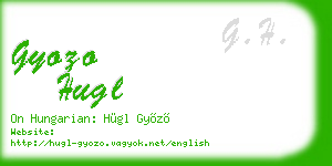gyozo hugl business card
